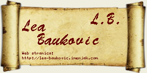 Lea Bauković vizit kartica